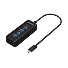 USB 3.0 мини-хаб на 4 порта с кабелем (ORICO C3R1H4)